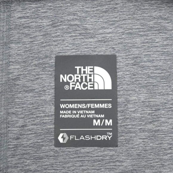 The North Face Womens M Top FlashDry 3/4 Sleeve Gray Pocket - Picture 7 of 11